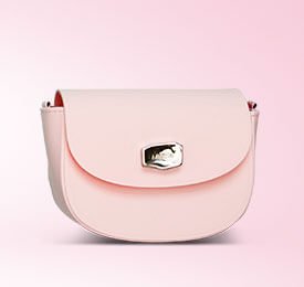 Pink Quilted Cross Body Handbag